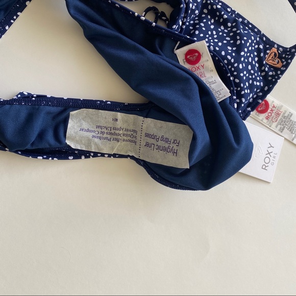 NWT ROXY SPECKLED NAVY BIKINI SET - Picture 5 of 5